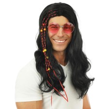 Perruque hippie homme pas cher