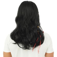 Perruque cheveux longs hippie homme