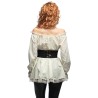Dos corset femme pirate pour déguisement