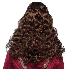 Perruque de déguisement femme thème médiéval