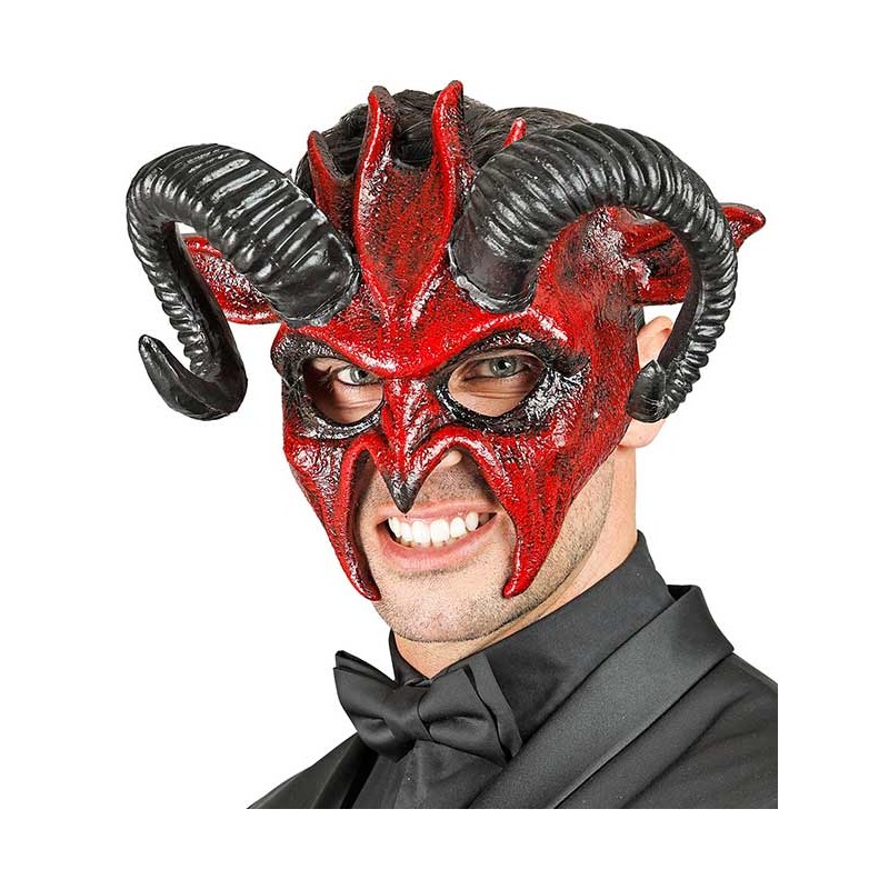 Masque de diable rouge et noir Masque de diable rouge et noir