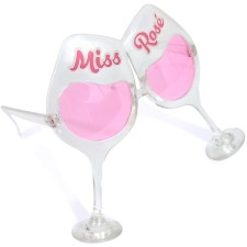 Lunettes de déguisement miss rosé