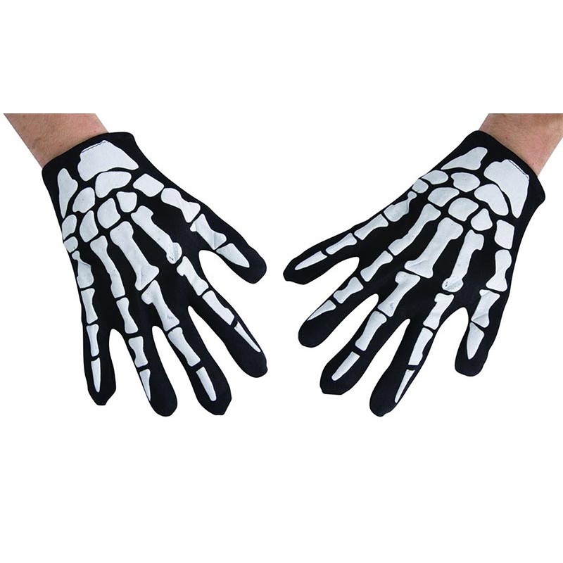 Accessoire gants de squelette