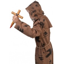 Pieu croix sanglante accessoire fausse arme d'Halloween