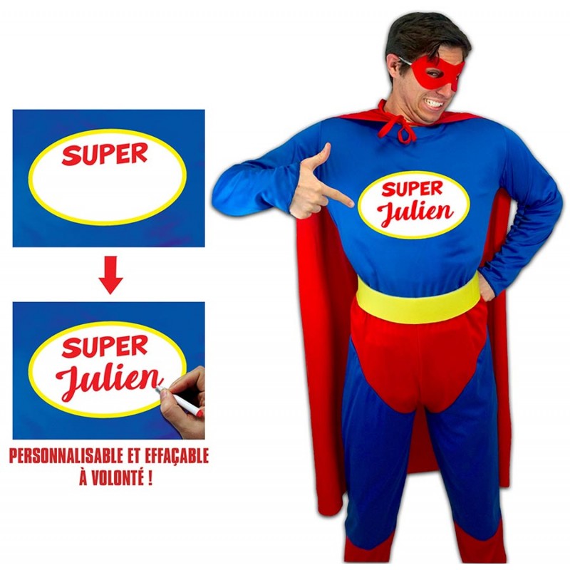 Costume de super-héros homme pas cher personnalisable