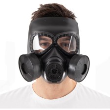 Masque à gaz Halloween noir