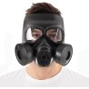Masque à gaz Halloween noir