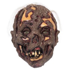 Masque zombie brûlé Halloween en latex
