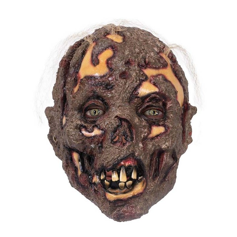 Masque zombie brûlé Halloween en latex Masque zombie brûlé Halloween en latex