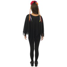 Dos poncho de déguisement femme Dia de Los Muertos