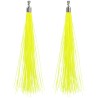 Boucles d'oreilles fluo jaune pour déguisement