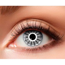 Lentilles d'Halloween toile d'araignée