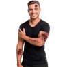 Tatouages éphémères Halloween plaies avec asticots