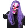 Masque de clown tueur aux cheveux longs