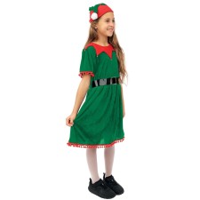 Costume enfant elfe de Noël fille