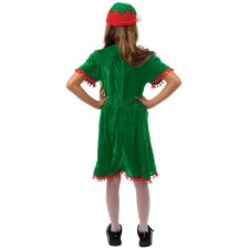 Robe lutin du Père Noël fille