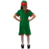 Robe lutin du Père Noël fille