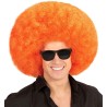 Perruque afro orange