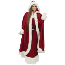 Cape de déguisement Mère Noël