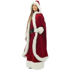 Cape de Mère Noël femme luxe pour déguisement