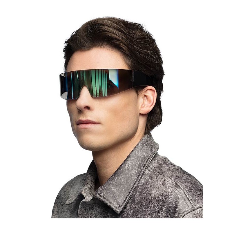 Lunettes futuristes noires