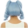 Perruque animé manga bleue pour femme