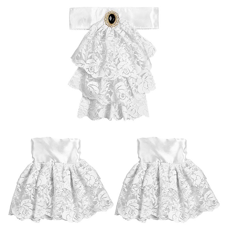 Jabot en dentelle pour déguisement