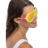 Lunettes de déguisement fluo skieur