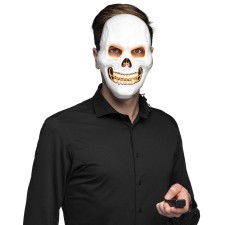 Masque LED Halloween squelette