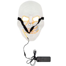 Dos masque squelette Halloween led adulte
