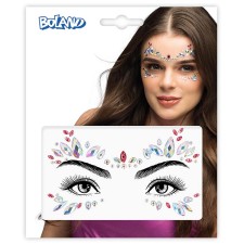 Bijoux de visage festival avec strass