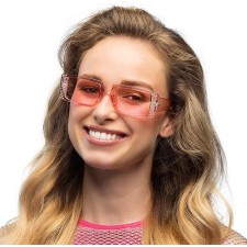 Lunettes années 2000 roses