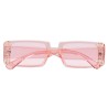 Lunettes rectangulaires roses pour déguisement
