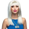 Perruque blond platine femme pour déguisement