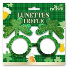 Lunettes trèfles verts accessoire pour la Saint-Patrick