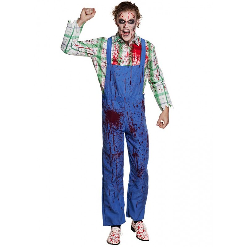 Costume d'Halloween pour homme de bûcheron tueur en série