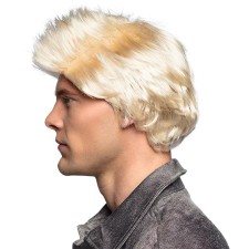Perruque déguisement homme aux cheveux blonds