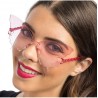 Lunettes papillon roses
