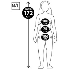 Guide des mensurations déguisement robe de mariée M/L femme