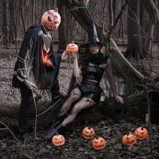 Déguisement citrouille Halloween adulte avec masque