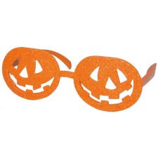 Lunettes Halloween orange en forme de citrouilles