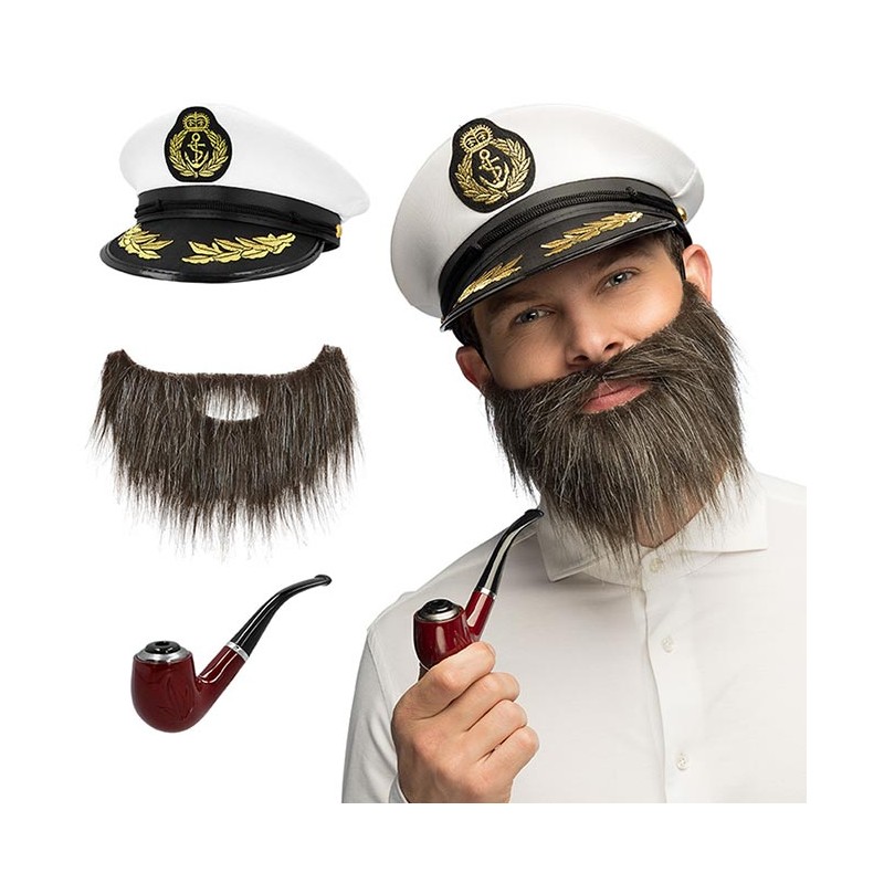 Accessoires de déguisement capitaine de bateau