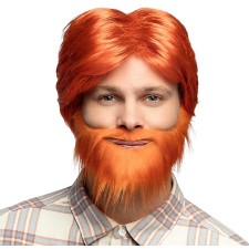 Perruque rousse homme