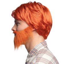 Perruque homme roux