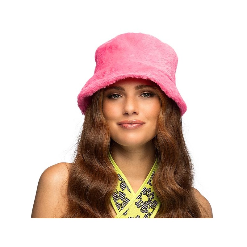 Bob rose fluo peluche