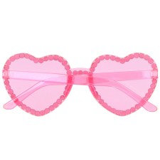 Lunettes en forme de coeur brillantes