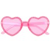 Lunettes en forme de coeur brillantes