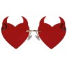 Lunettes de démon accessoire Halloween