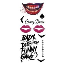 Tatouages de clown tueur pour Halloween