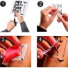 Application tatouages de déguisement clown Halloween